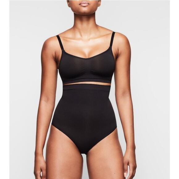 NWOT Skims Seamless Sculpt High-Waisted Brief Size XL Onyx Shapewear - Picture 1 of 6